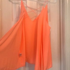 Backless Anna Grace Orange Tank